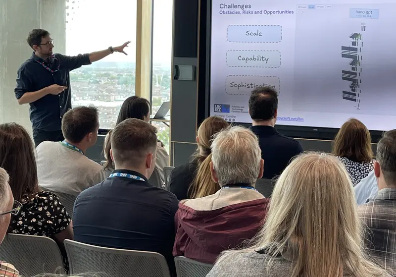 Presenting on responsible AI at the AI in Healthcare Symposium